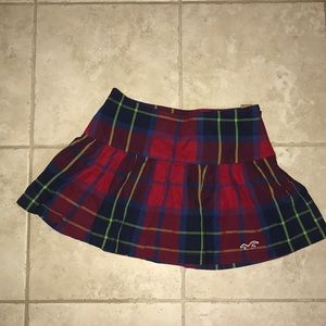 Hollister juniors checked skirt